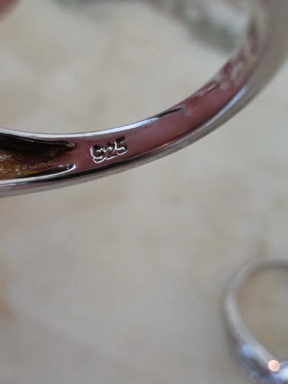 Sterling Silver & Diamond Chip Twisted Infinity Ring Set